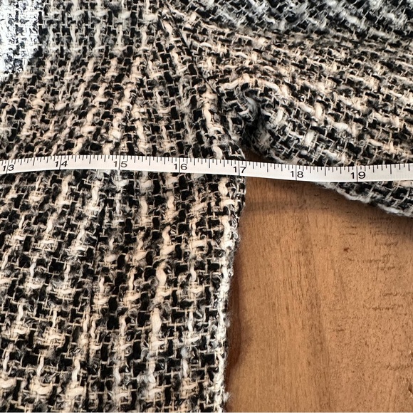 Vintage Kate Hill Tweed Button Front Jacket Black Cream - Picture 3 of 9